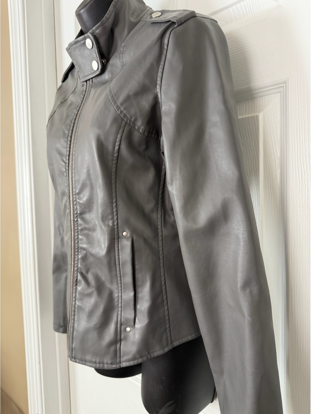 Therapy gray moto jacket - Picture 6 of 7